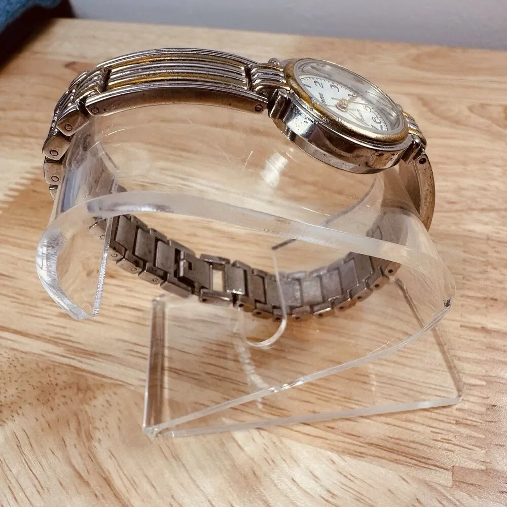 Soneva Vintage Art Deco Style Two Tone Gold Silver Tone Women’s 24mm Watch